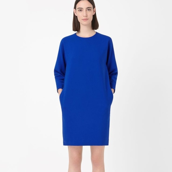 royal blue jersey dress